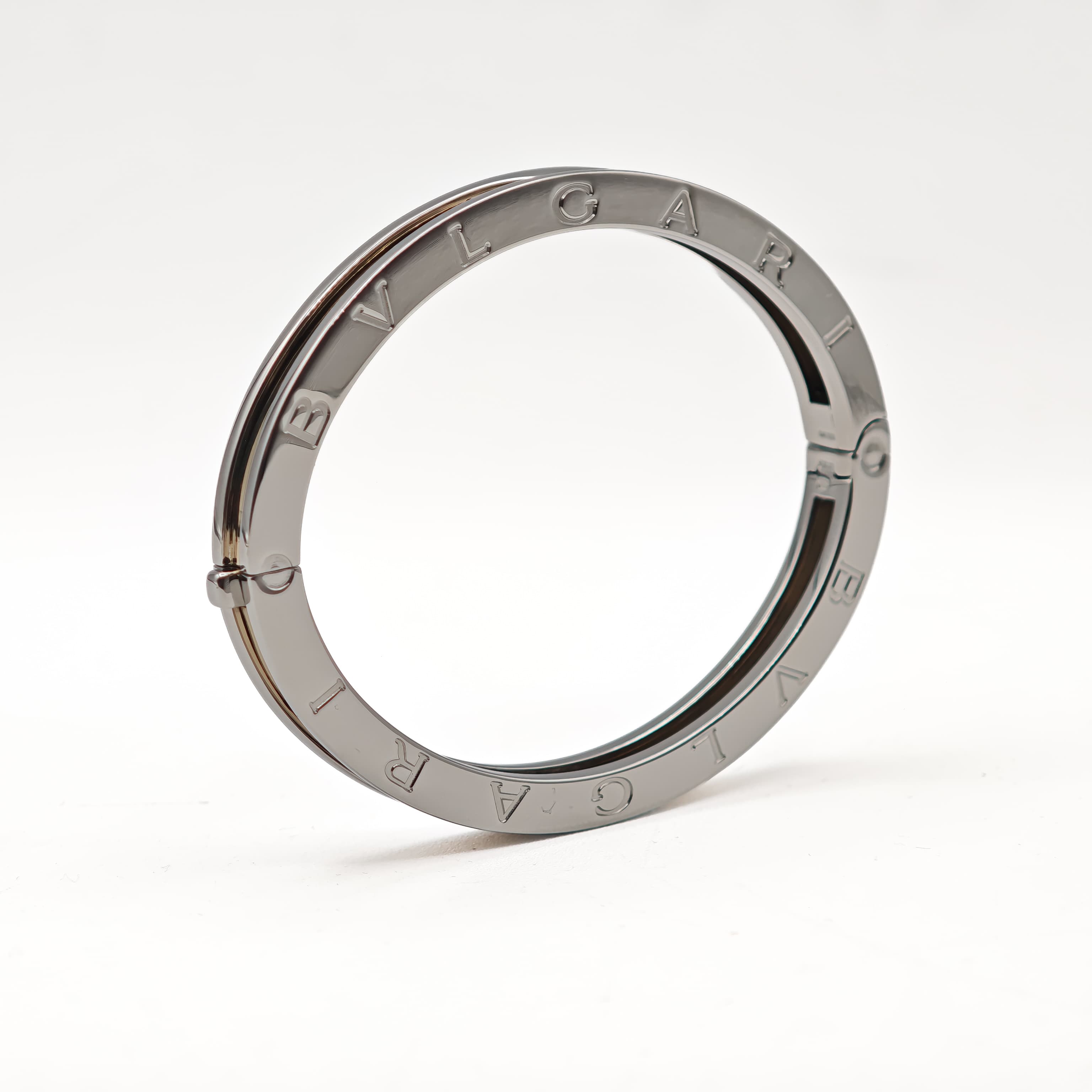 Bvlgari B.zero1 Stainless Steel and Yellow Gold Bangle Bracelet, photo 1